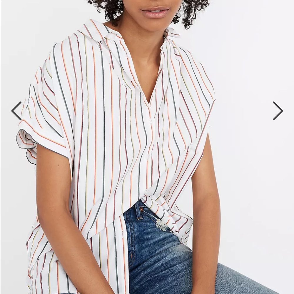 Madewell Central Shirt in Sadie Stripe